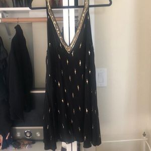 Black/Gold Free People dress